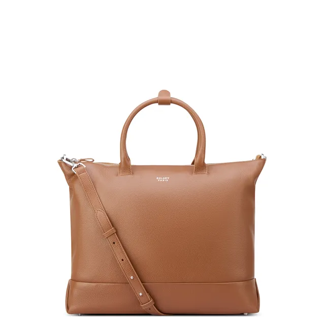 delsey-le-cuir-graine-tote-bag-43-5-cm-cognac-leder image 1