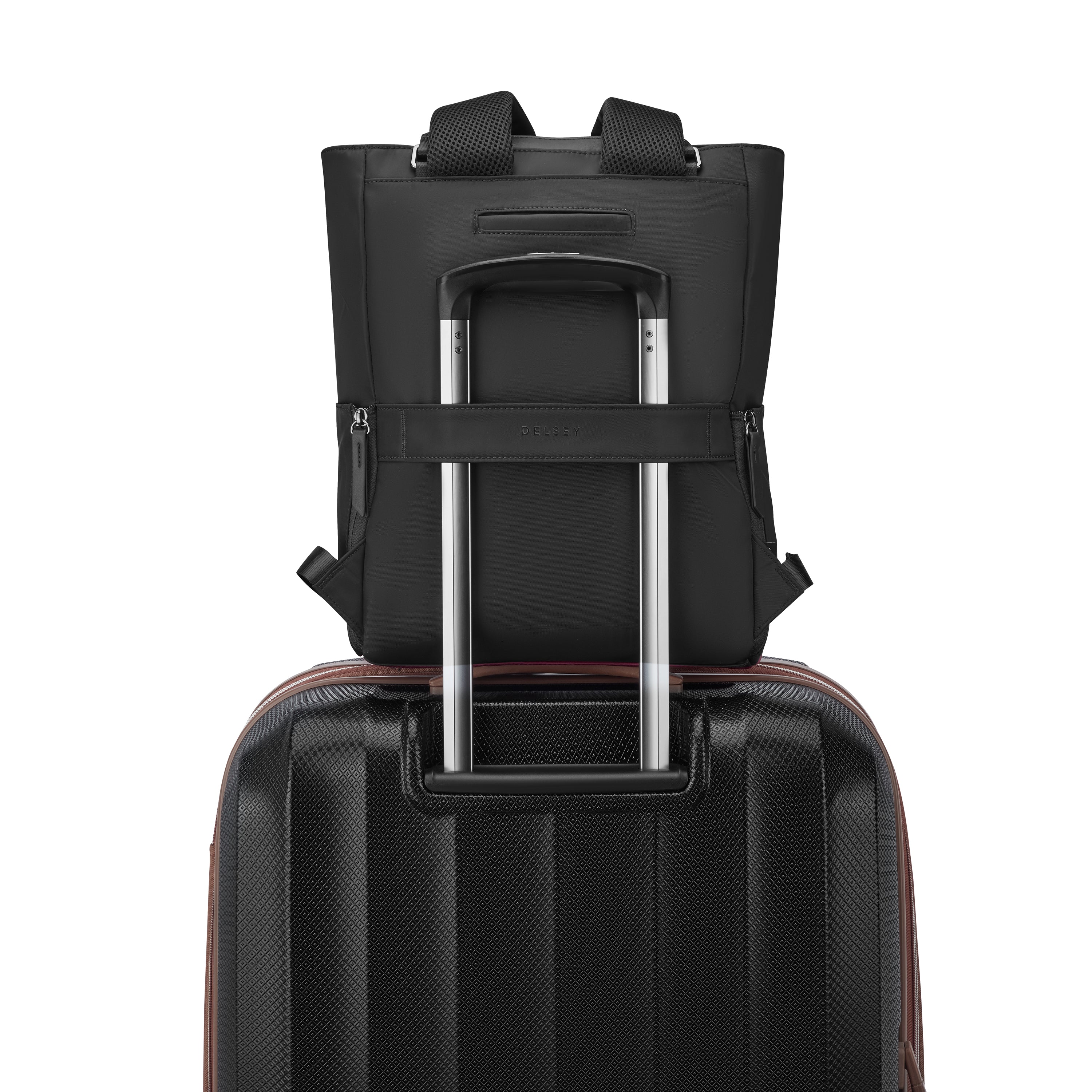 delsey-victoire-tote-rucksack-17l-schwarz-mit-laptopfach image 6