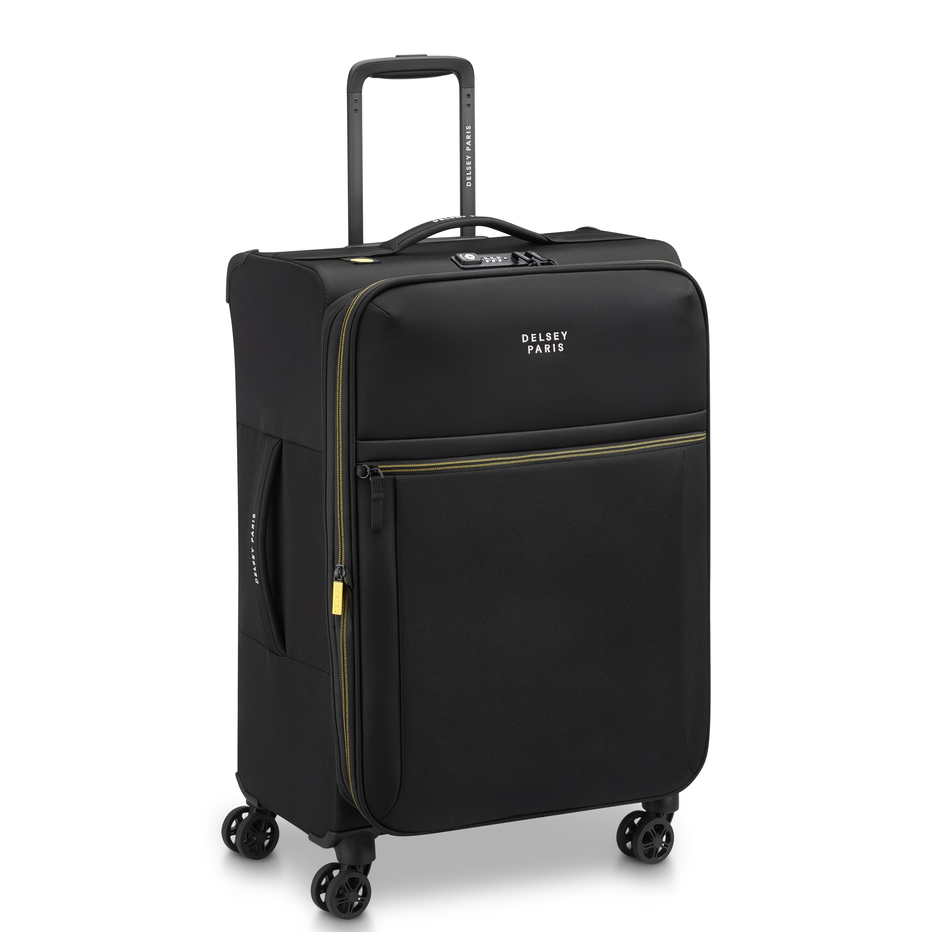 delsey-brochant-3-67-cm-reisekoffer-deep-black-erweiterbar image 2