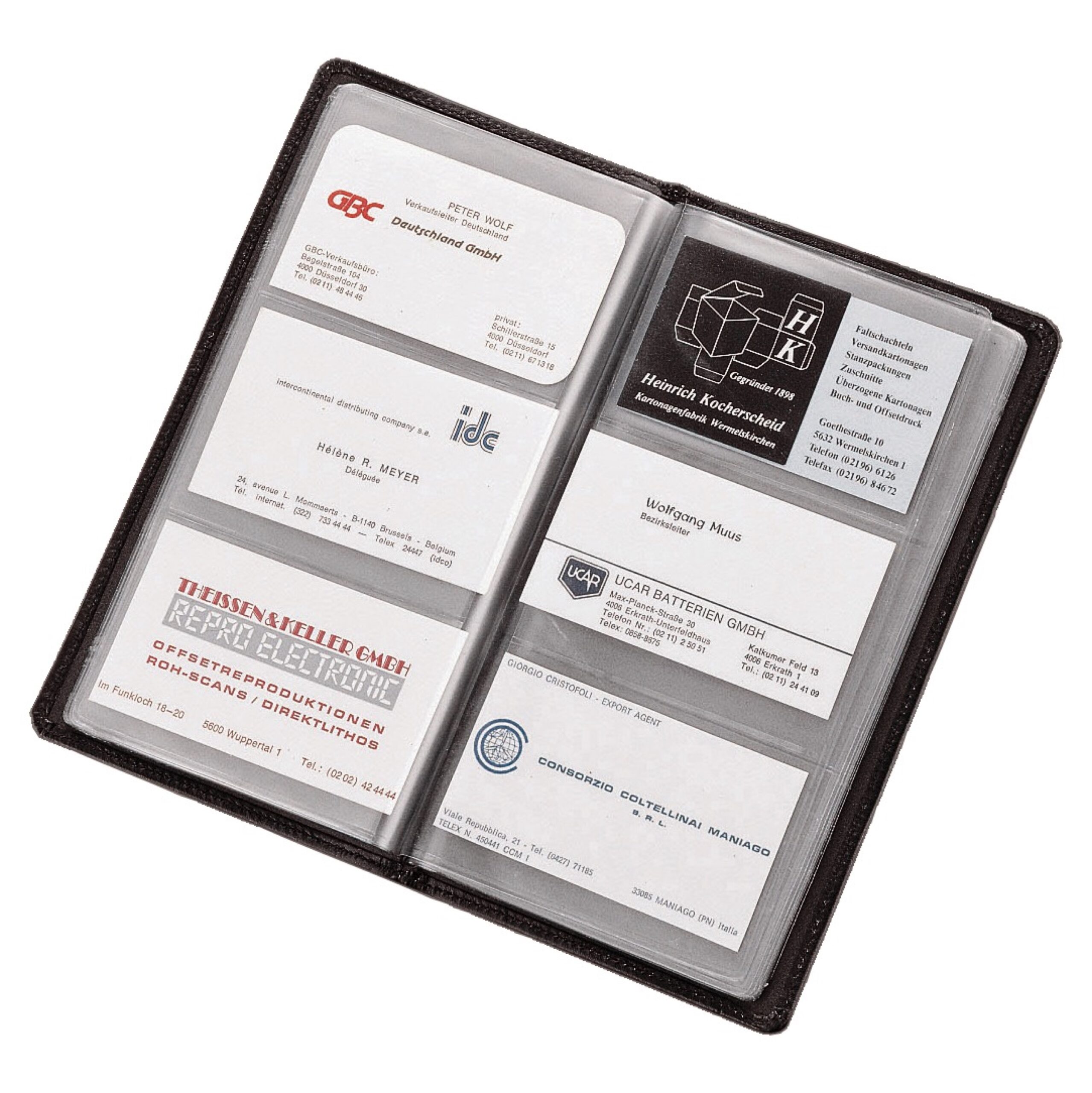 alumaxx-visitenkartenalbum-120-karten-schwarz-lederimitat image 1