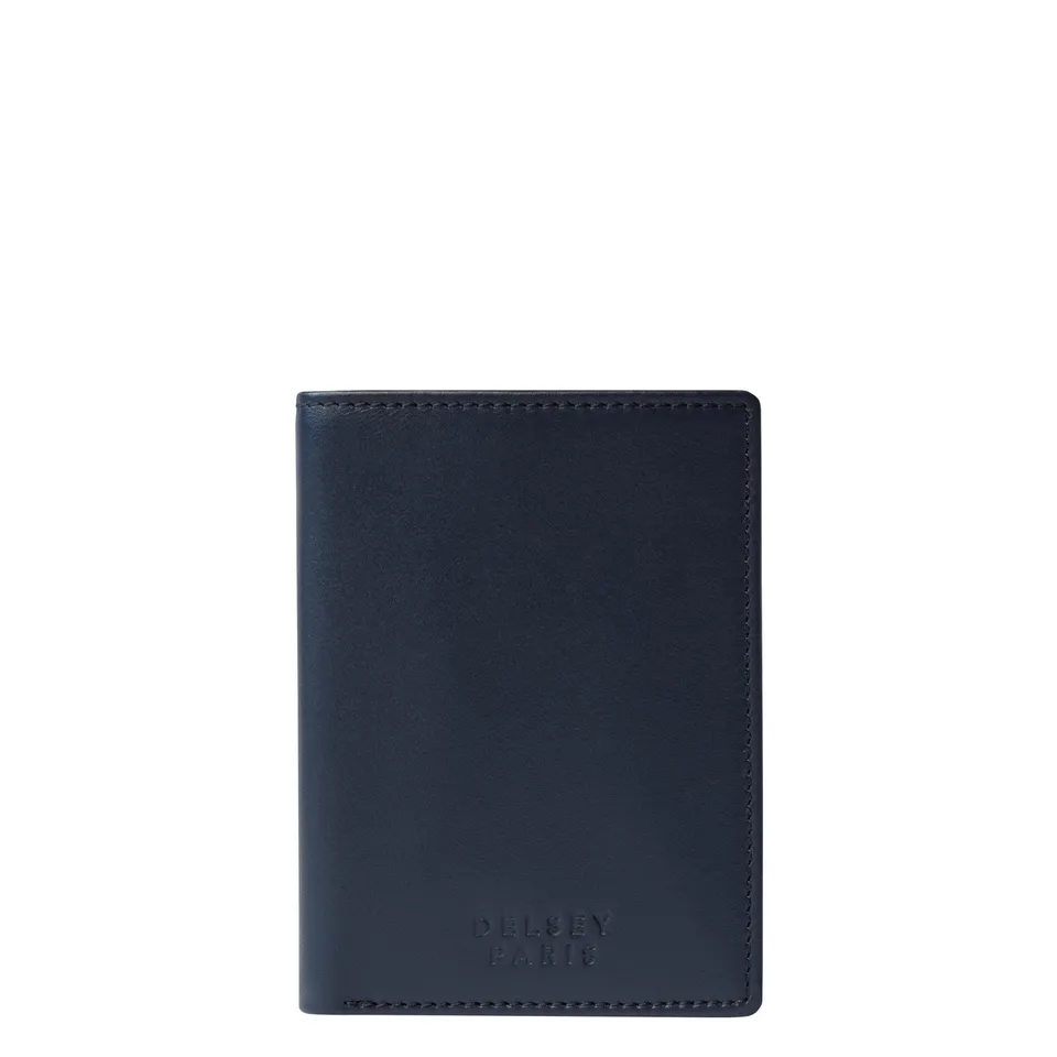 delsey-le-cuir-lisse-wallet-geldb-rse-navy-leder-damen image 1
