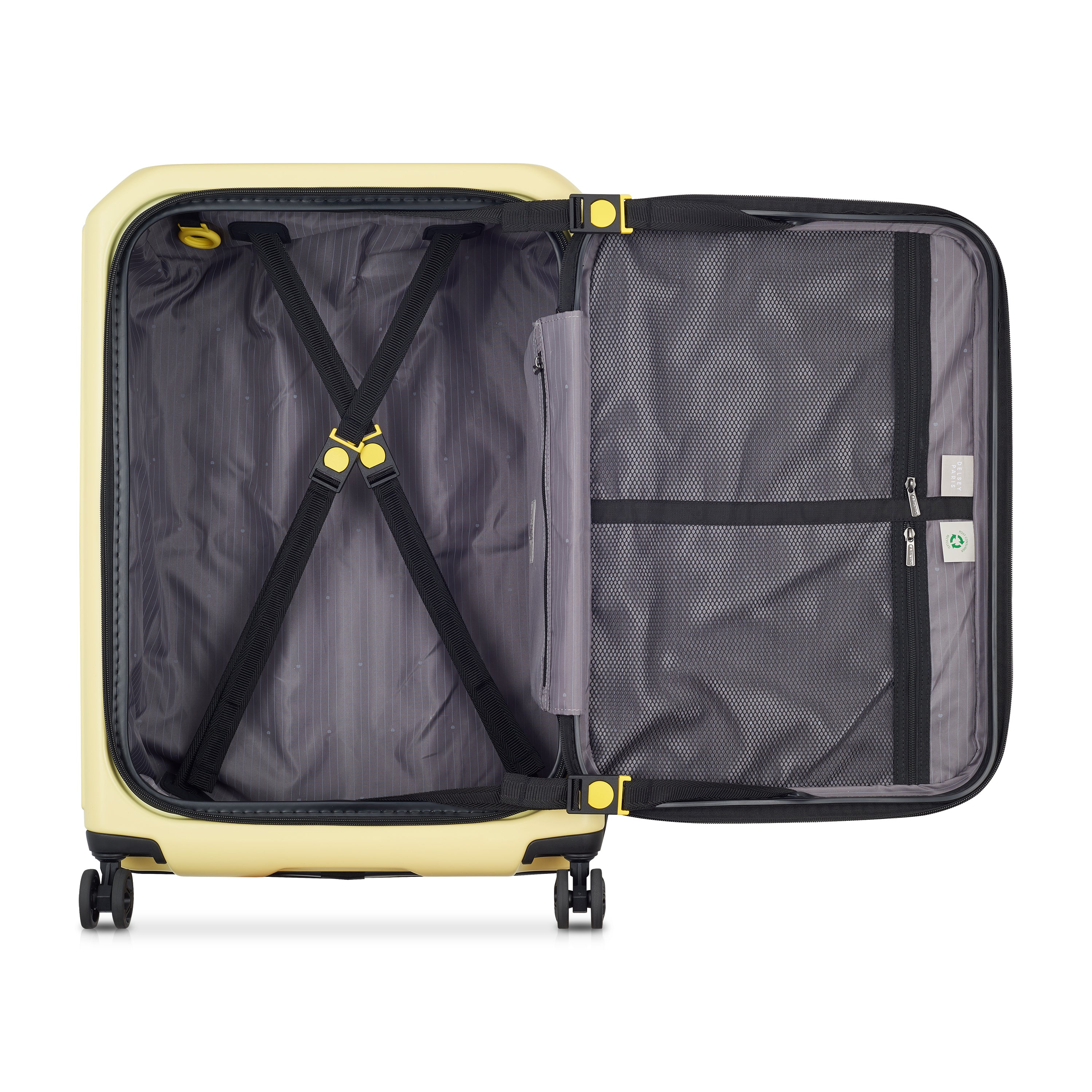 delsey-brochant-3-securitime-zip-koffer-65-5-cm-gelb image 4