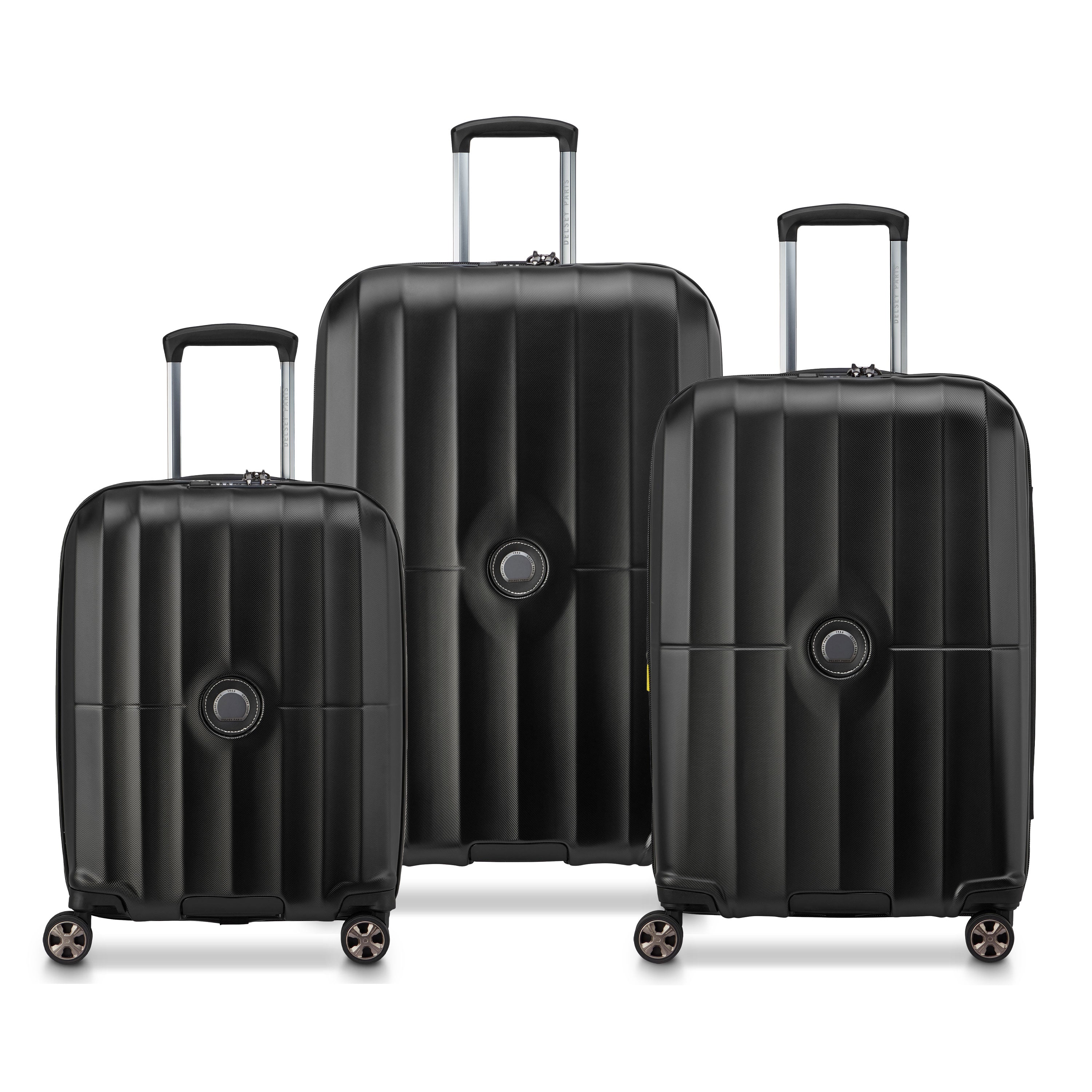 delsey-carrousel-2-kofferset-3-teilig-schwarz-hartschale image 1