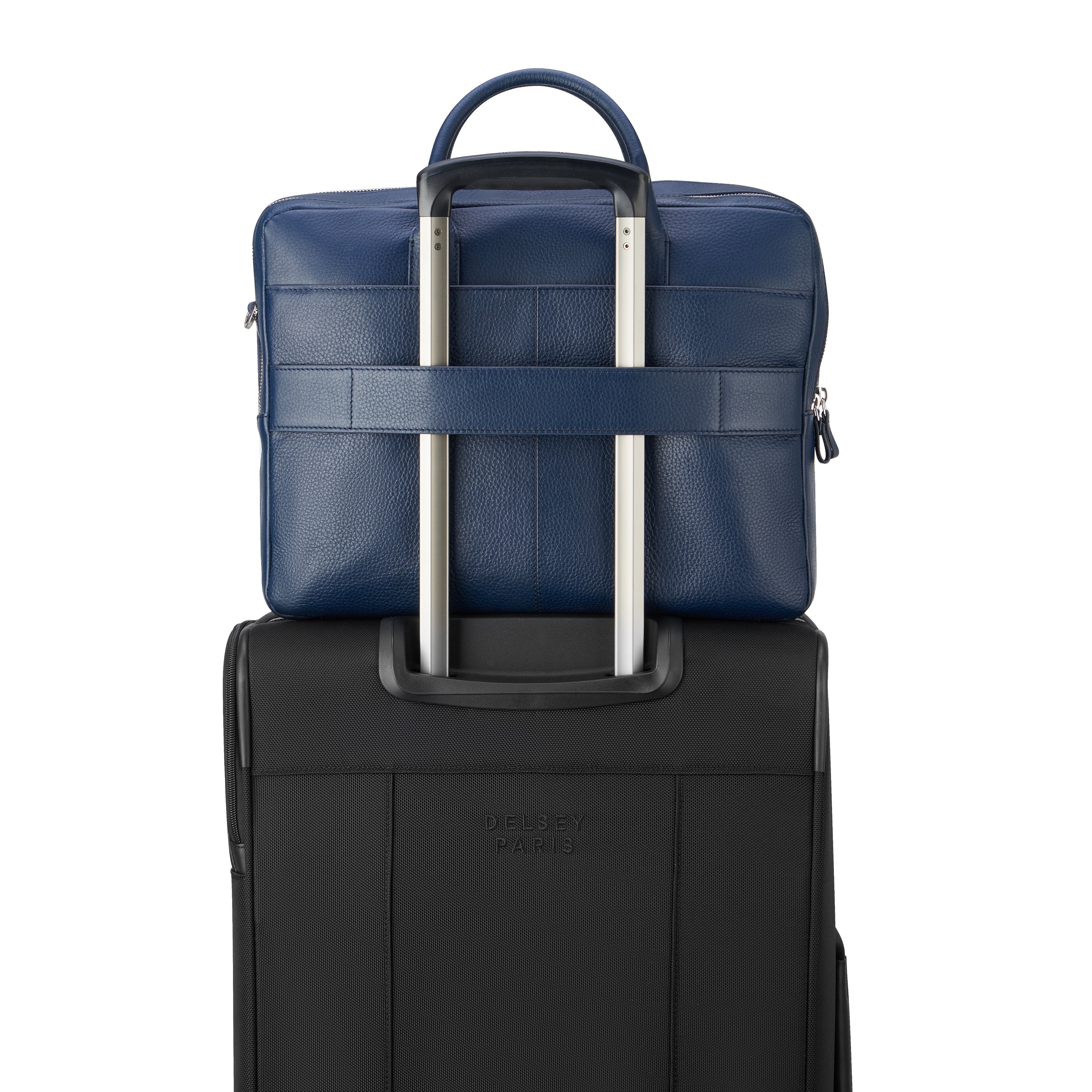 delsey-le-cuir-graine-laptoptasche-navy-leder-damen image 7