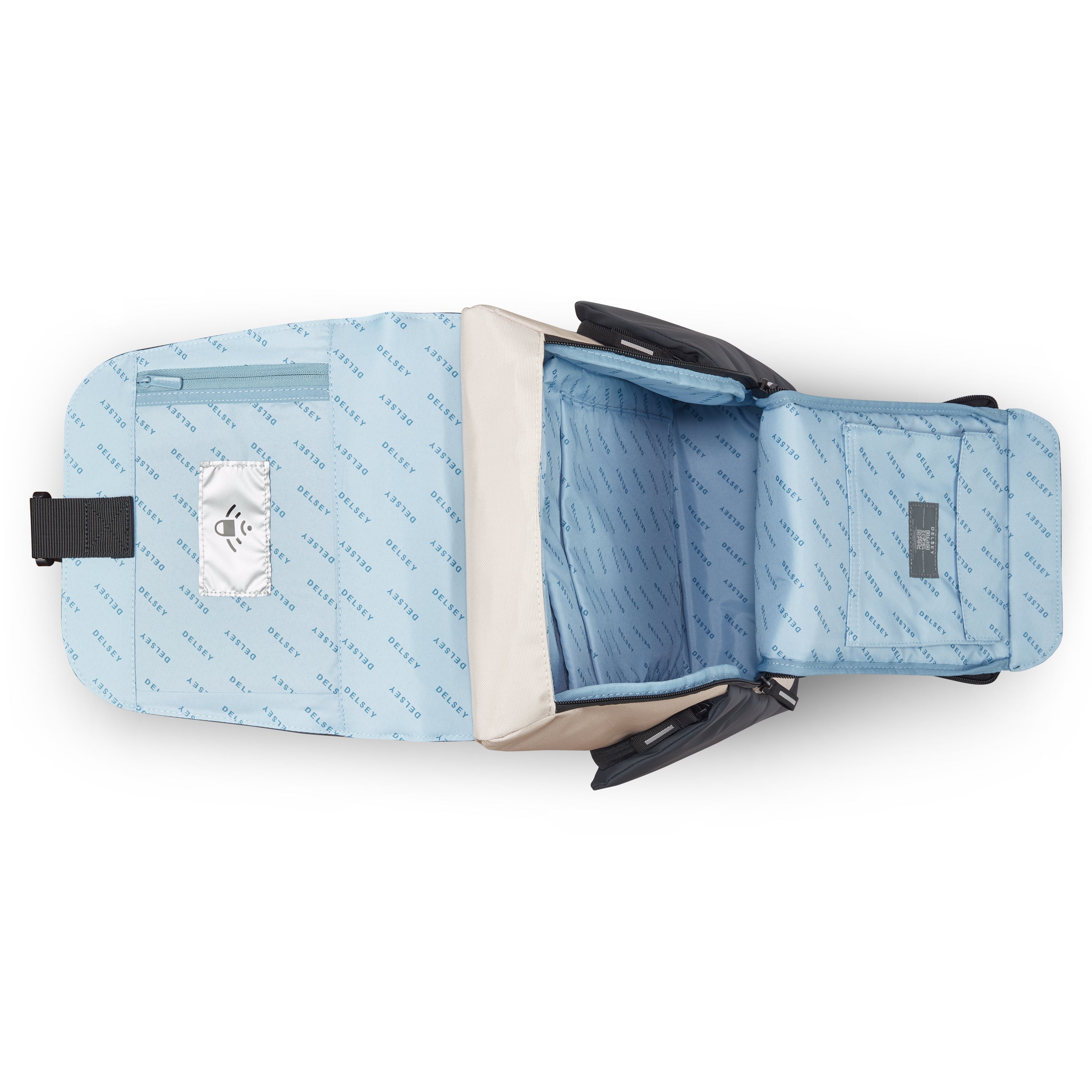 delsey-securflap-rucksack-22l-sand-laptop-daypack-mit-klappe image 3