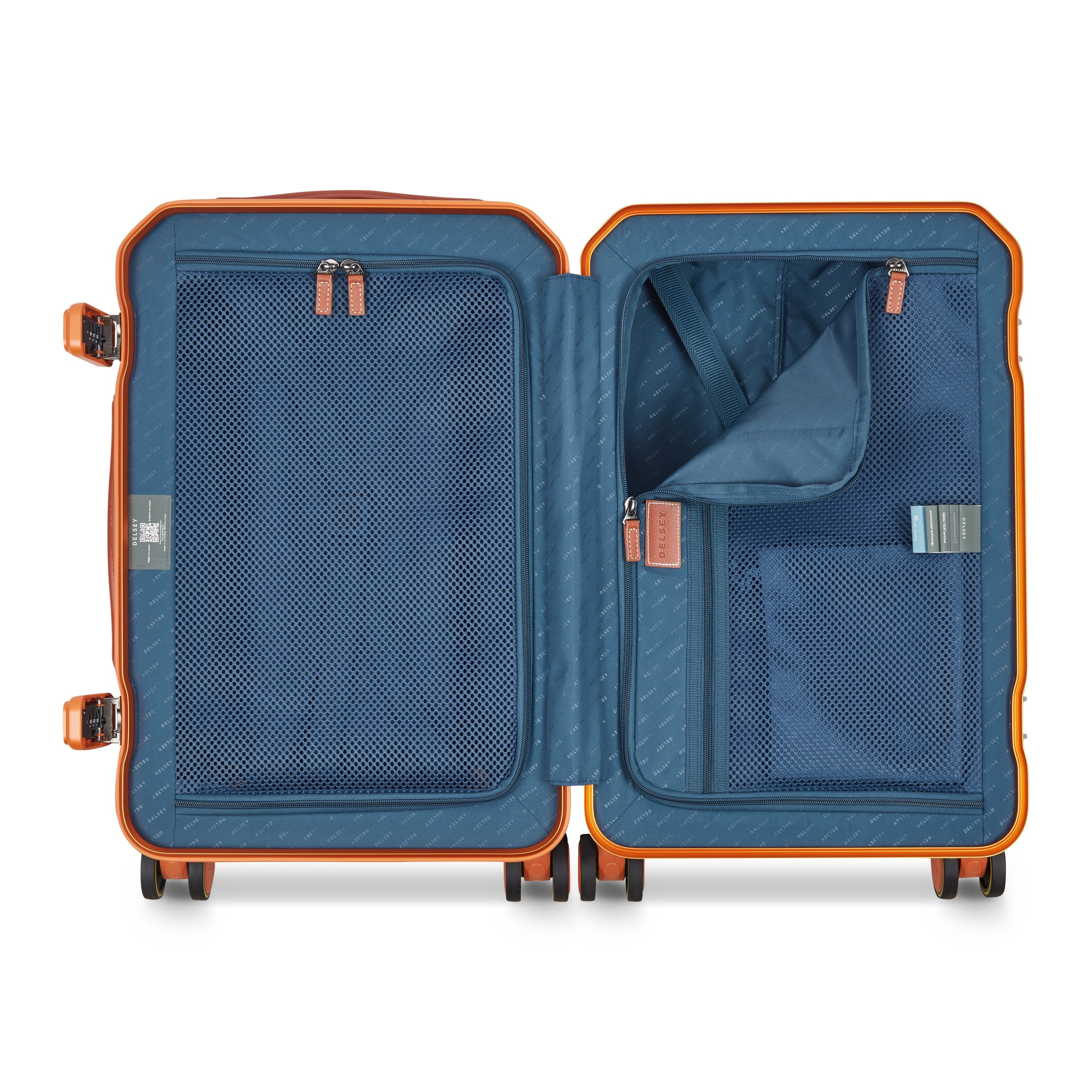 delsey-alu-r-kabinenkoffer-55-cm-orange-aluminium image 6