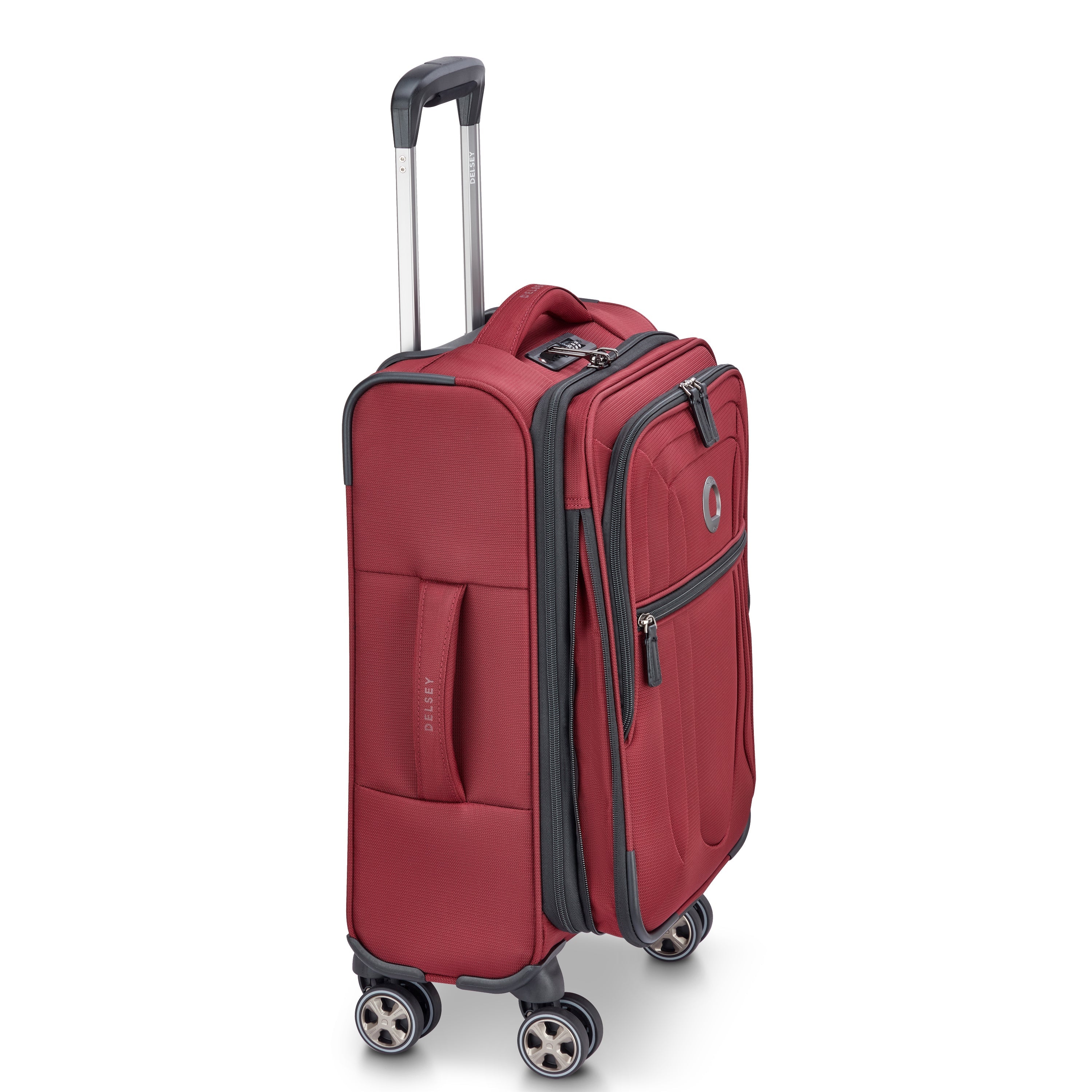 delsey-shadow-dlx-kabinenkoffer-55cm-bordeaux-erweiterbar image 6