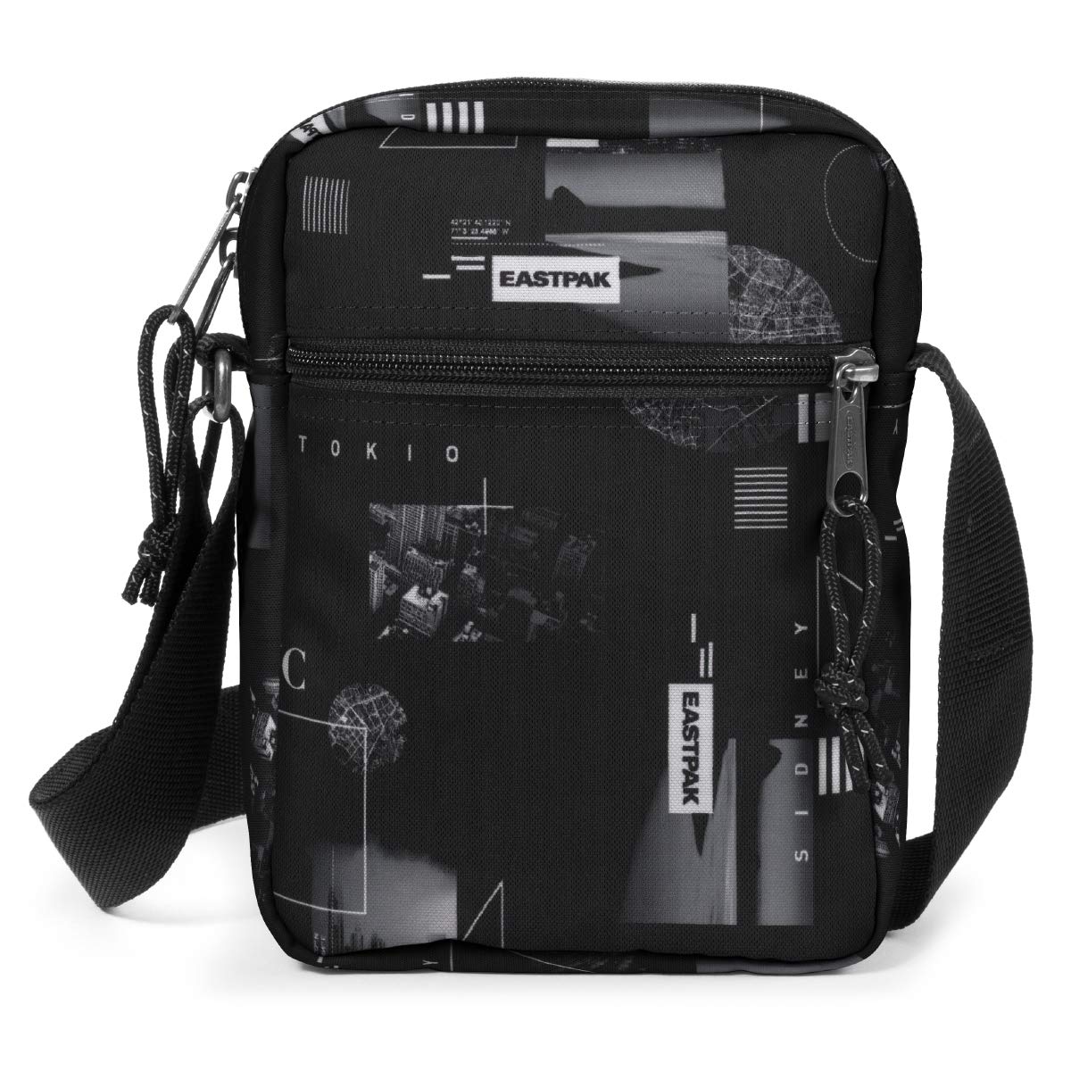 eastpak-the-one-umh-ngetasche-schwarz-mit-gurt image 2