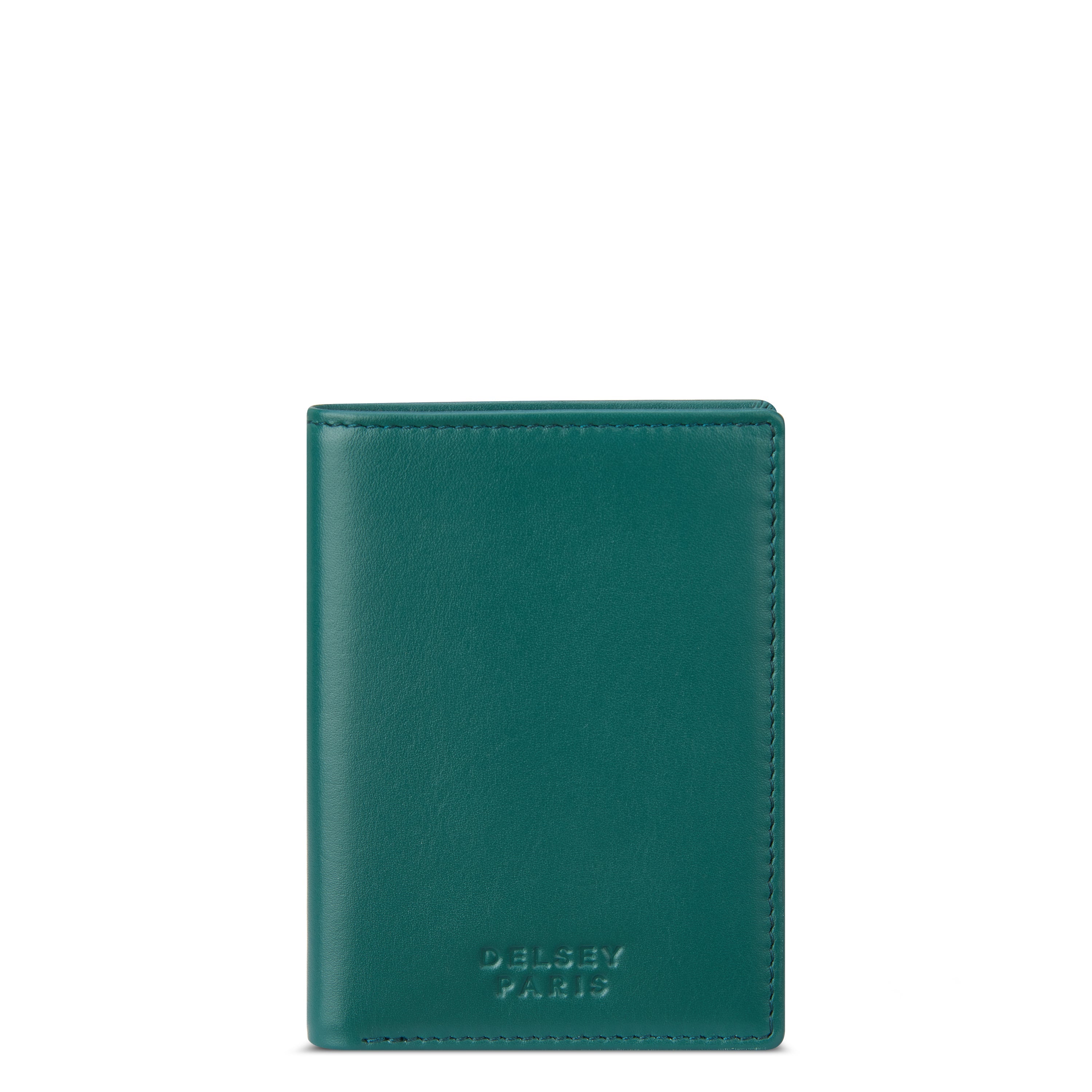 delsey-paris-le-cuir-lisse-portemonnaie-gr-n-leder image 1