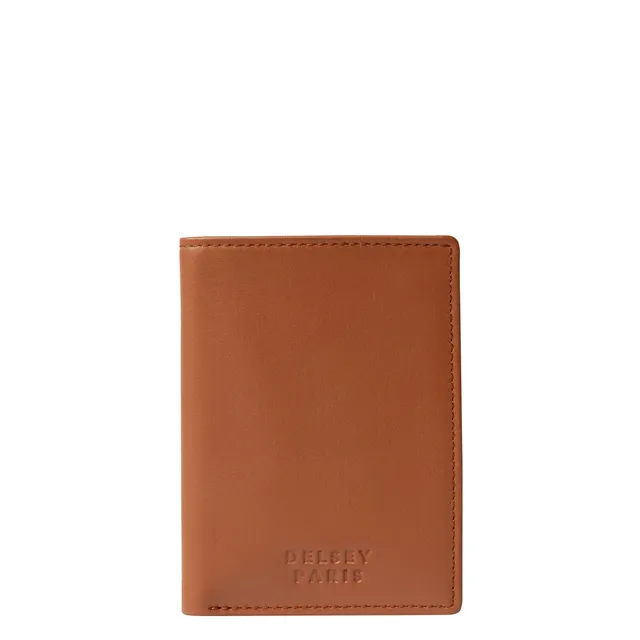 delsey-paris-le-cuir-lisse-geldb-rse-cognac-leder image 1