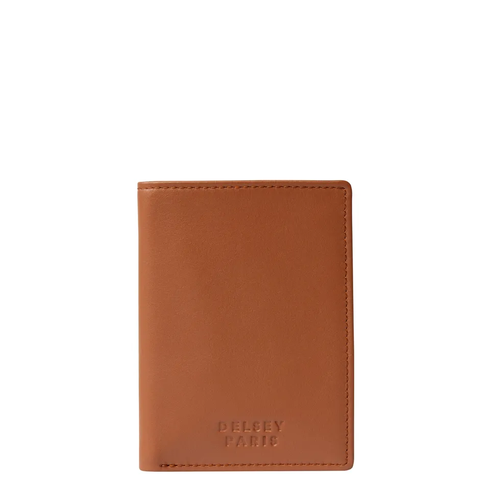 delsey-paris-le-cuir-lisse-geldb-rse-cognac-leder image 1